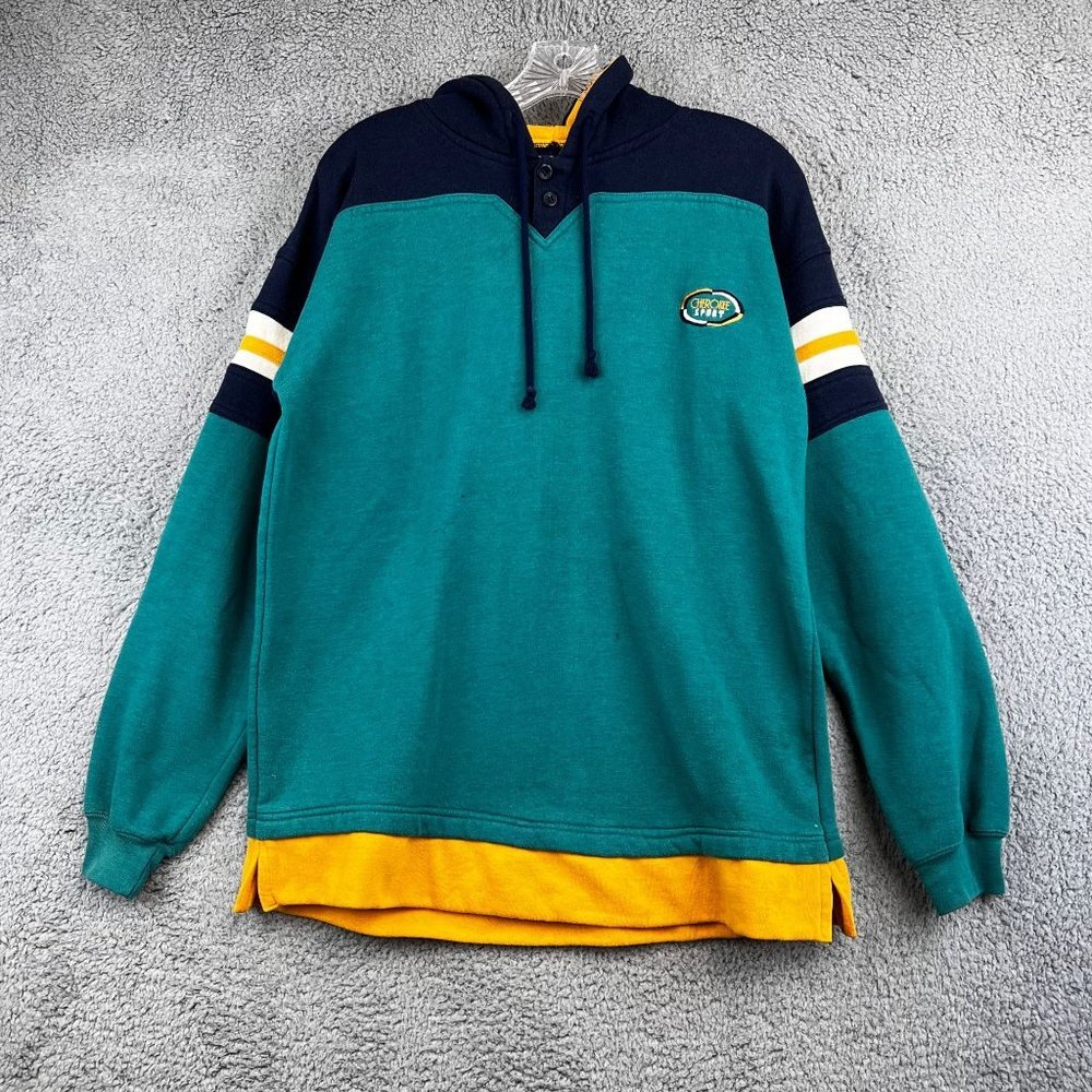 Vintage Cherokee‎  Sweatshirt Colorblock  Pullover Hoodie Youth XL (18-20)